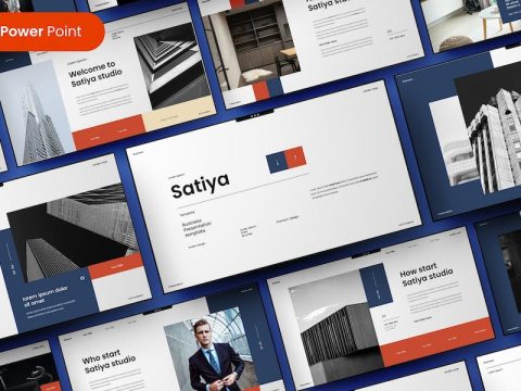 Satiya – Business PowerPoint Template 9W2TSW5