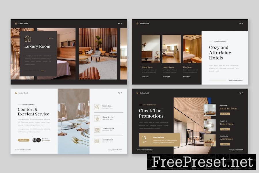 Savina - Luxury Hotel Keynote Template JZ3ZUYX