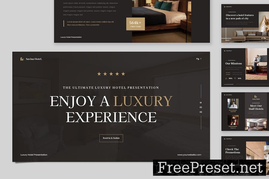 Savina - Luxury Hotel Keynote Template JZ3ZUYX