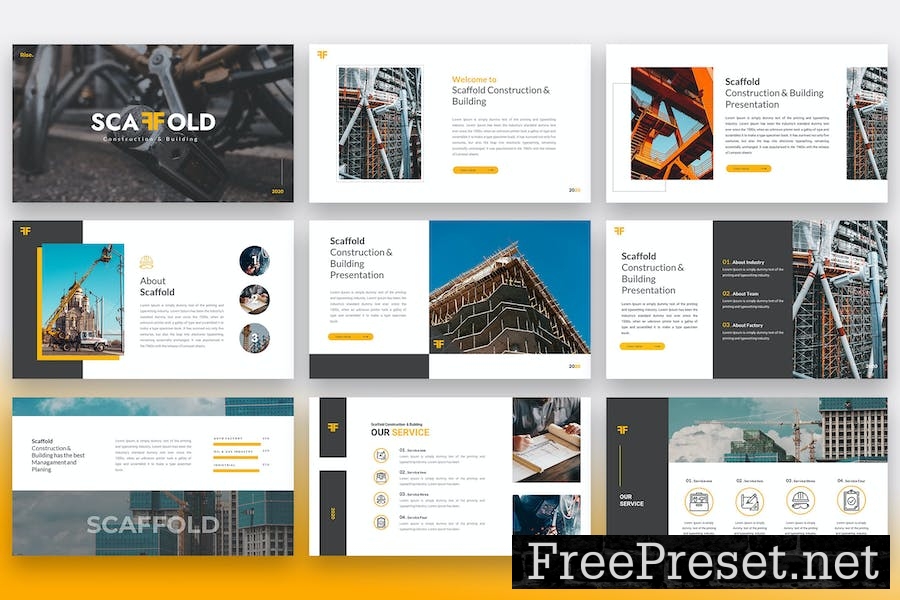 Scaffold – Construction Keynote Template D77RCF9