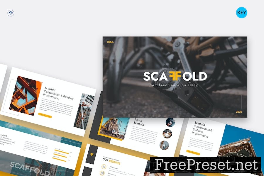 Scaffold – Construction Keynote Template D77RCF9