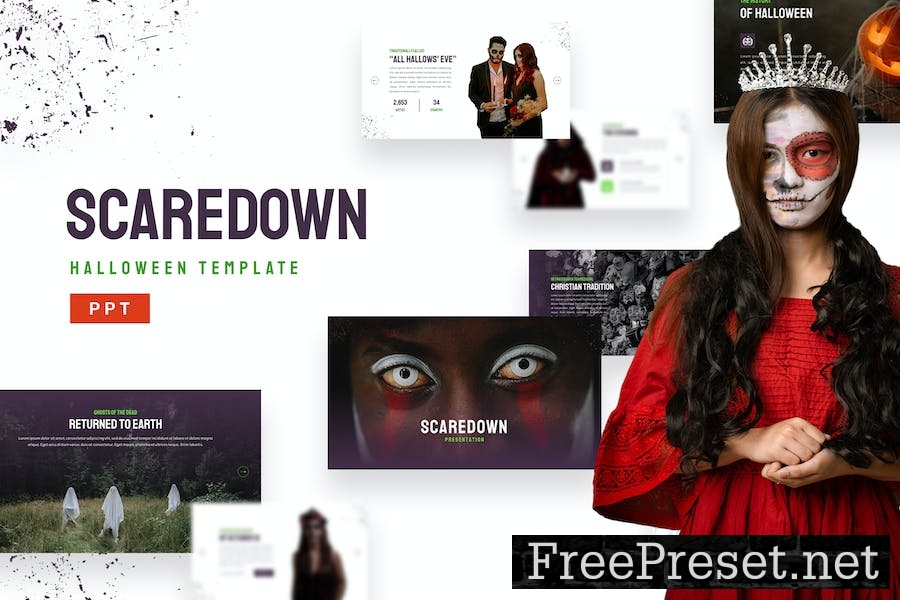 Scaredown - Powerpoint Template HKMFCLQ