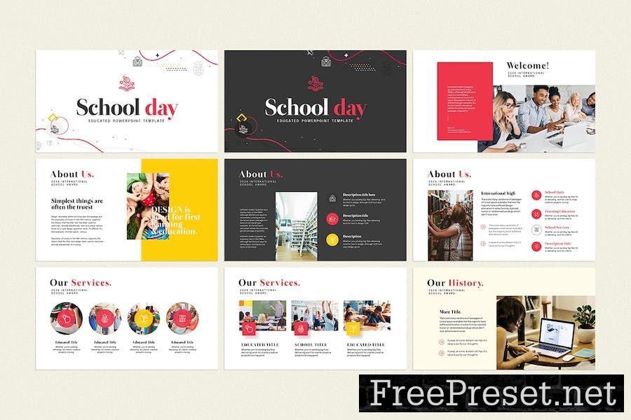 School Presentation Google Slides Template DYGW56L