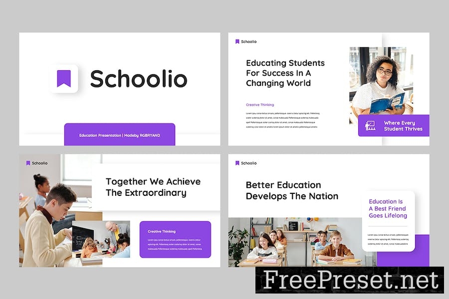 SCHOOLIO - Education & School Powerpoint 5FTWALK