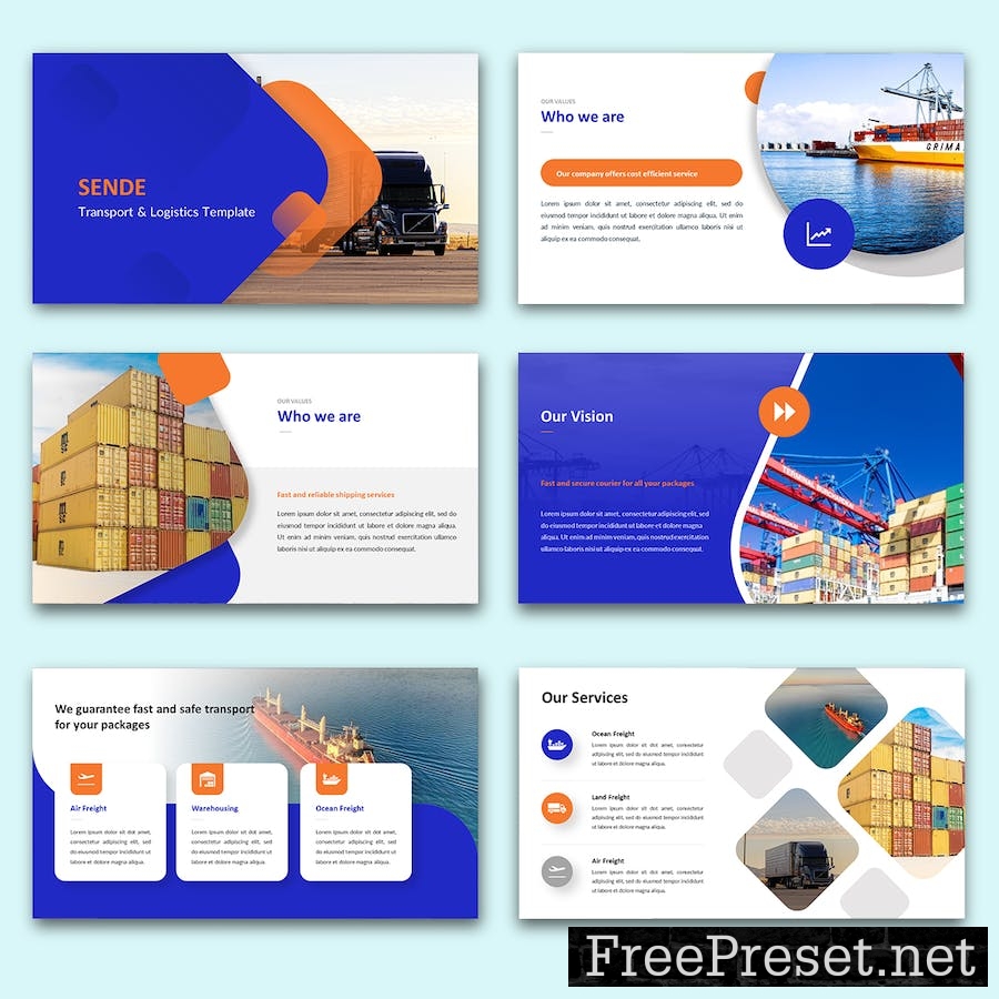 SENDE – Transportation Google Slide Template TFEQYDQ