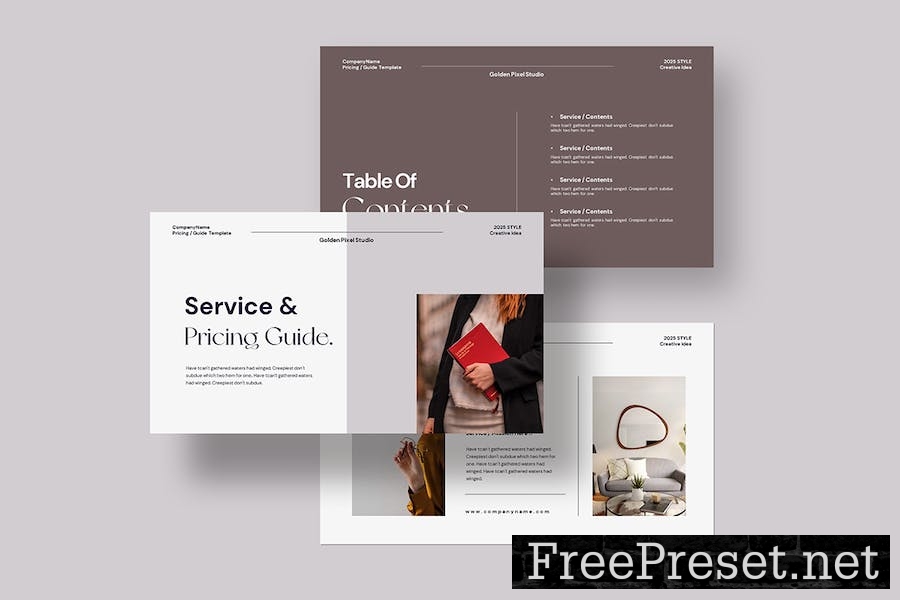 Services & Pricing Guide Template DMJ69TZ