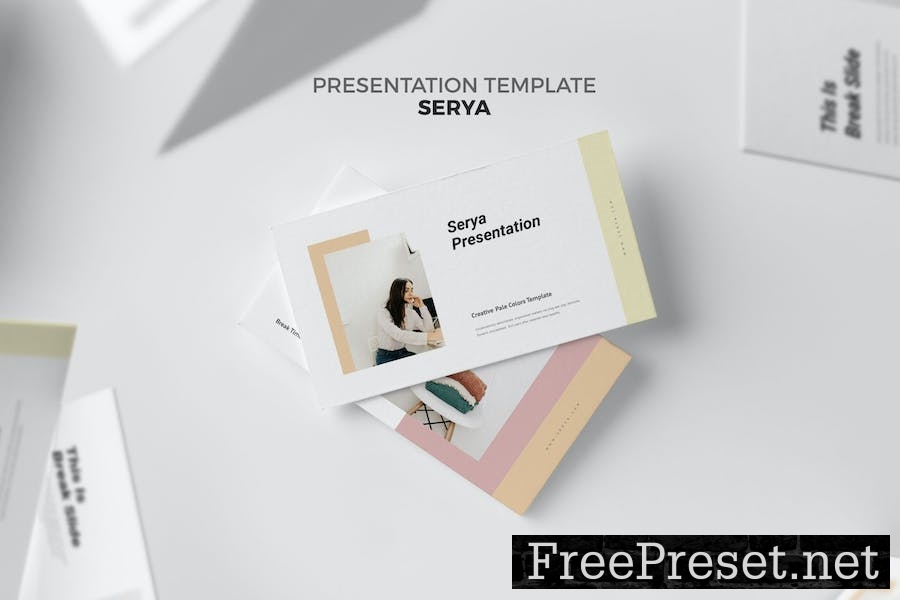 Serya : Creative Pale Powerpoint Template WJWPFV2