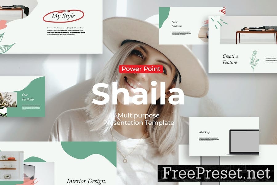 Shaila - PowerPoint Template NYKT9XV