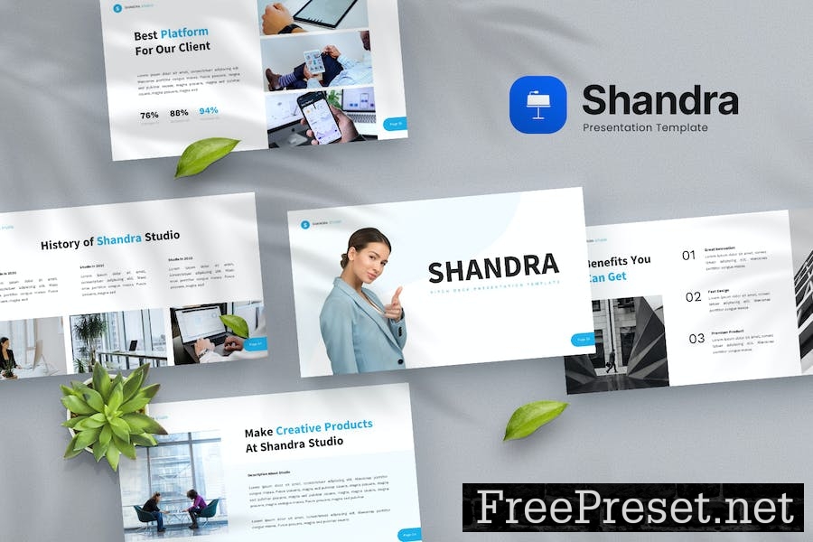 Shandra - Pitch Deck Keynote Template 4RLXMLR