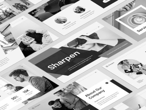 Sharpen - Creative Keynote Template ANEF865