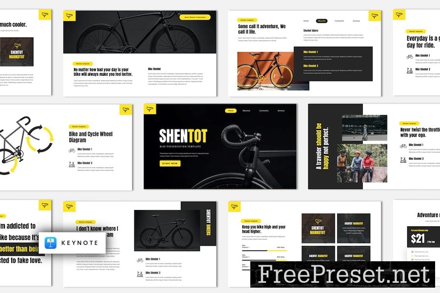 Shentot - Bicycle Sports Club Keynote Template MPSVC84