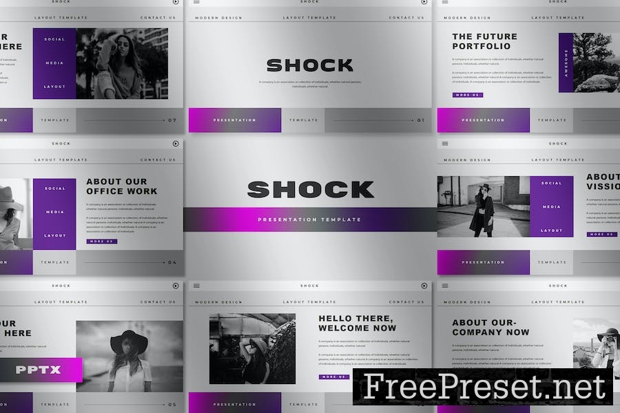 Shock - Business Presentation Keynote Template 9CPNA3E