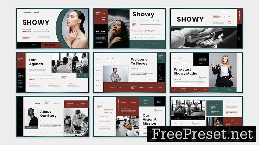 Showy- - Business Presentation Keynote Template S4QFCFY