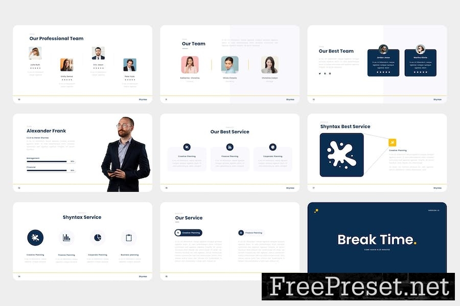 Shyntax - Business Agency Keynote Template GBG85HF