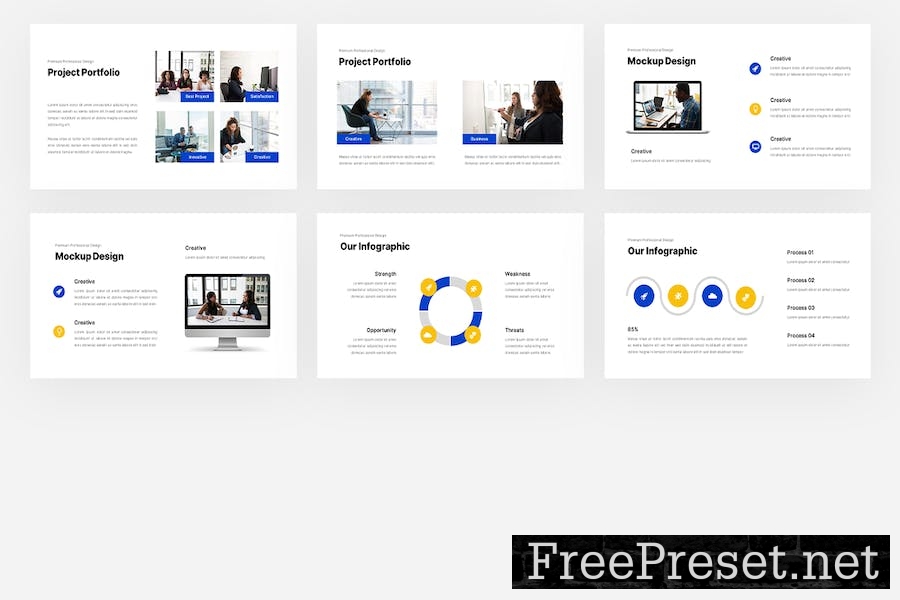 Silentzo - Minimal Business Google Slides Template 3BNEWEC