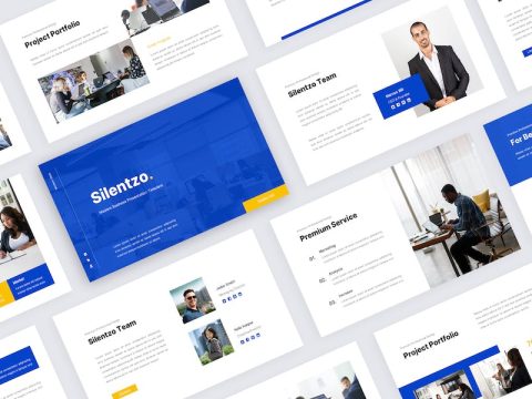 Silentzo - Minimal Business Google Slides Template 3BNEWEC