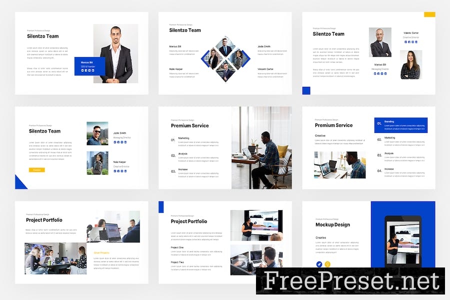 Silentzo - Minimal Business PowerPoint Template U5296HY