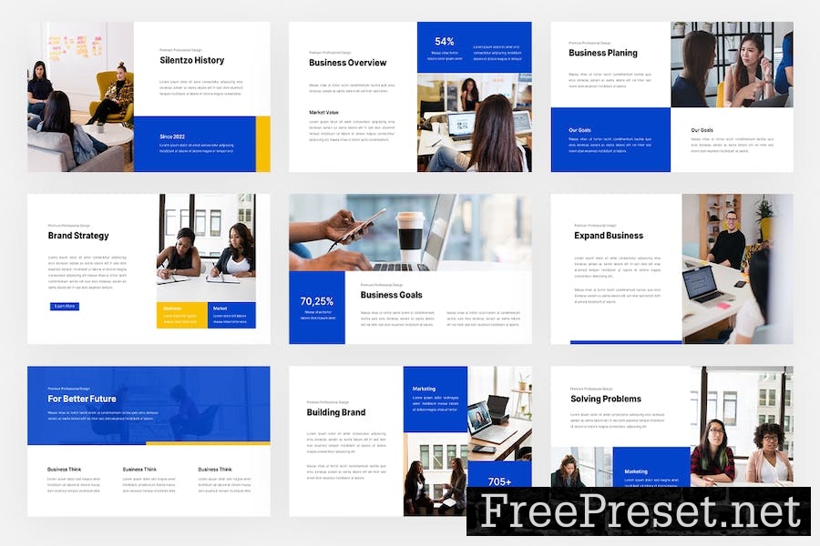 Silentzo - Minimal Business PowerPoint Template U5296HY