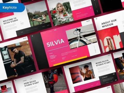 Silvia – Business Keynote Template WBJZRJ4