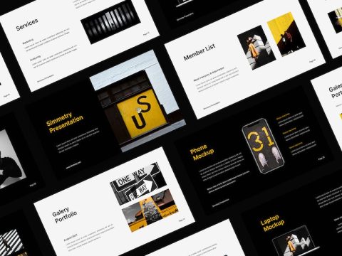 Simmetry - PowerPoint Template AN53KPL