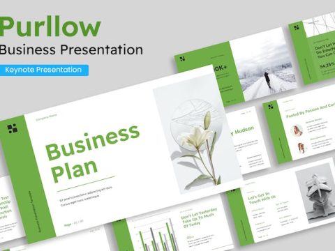 Simple Green White Creative Modern Business Plan
