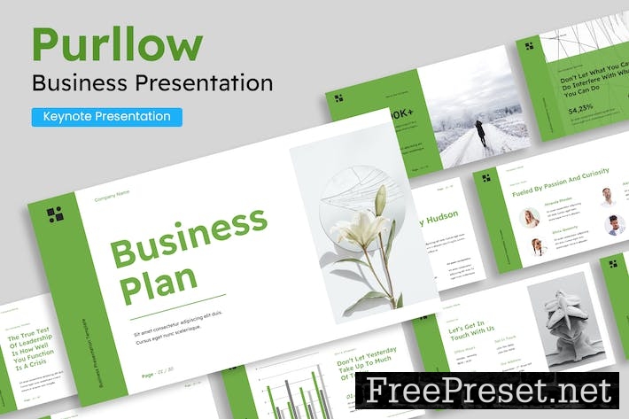 Simple Green White Creative Modern Business Plan