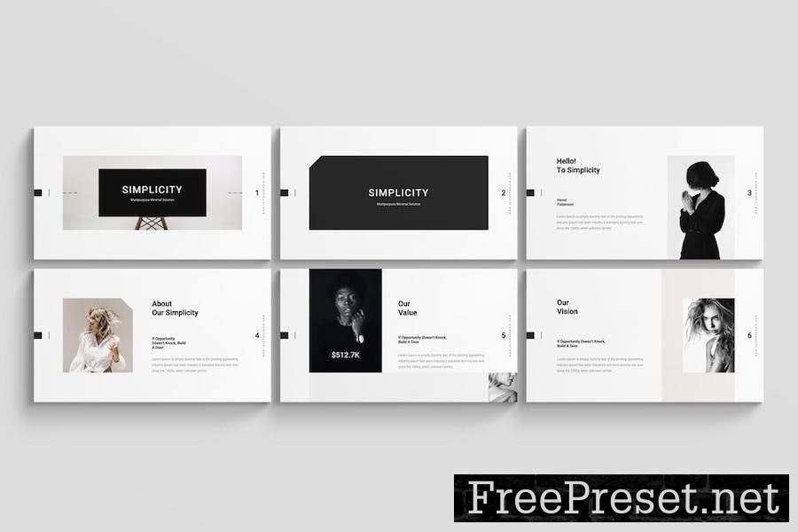 Simplicity PowerPoint Presentation Template SBDWMWF