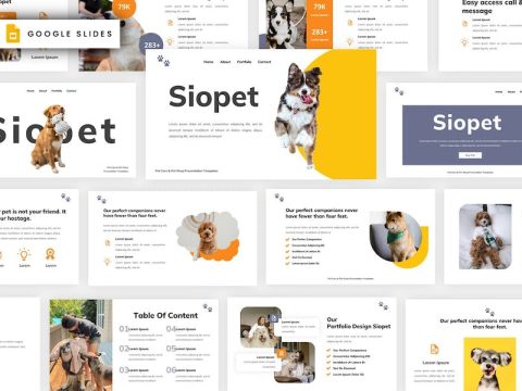 Siopet - Pet Shop Google Slides Template UDN6TN6