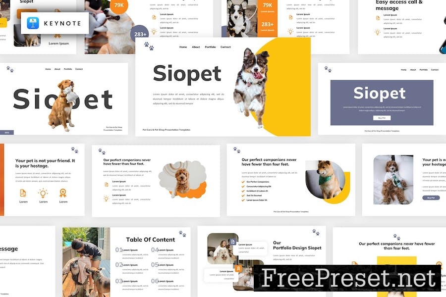 Siopet - Pet Shop Keynote Template P3QQFKW