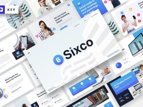 Sixco - Social Media Marketing Keynote Template XLL9BH4