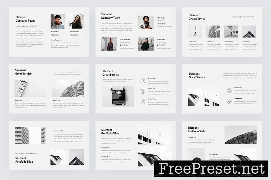 Sliement - Minimalist PowerPoint Template 2V793W6