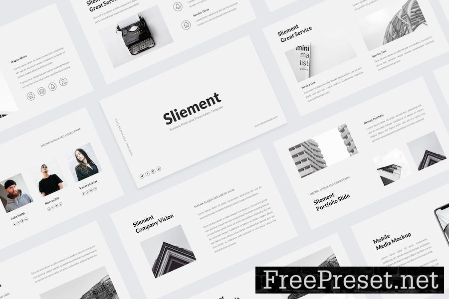 Sliement - Minimalist PowerPoint Template 2V793W6