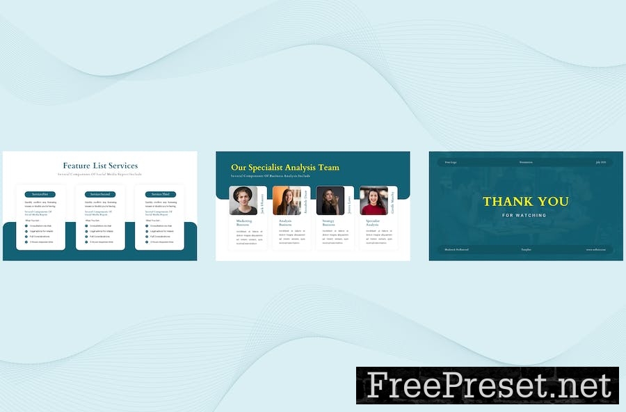 Social Media Report Presentation Template Keynote 8ZBY3R8