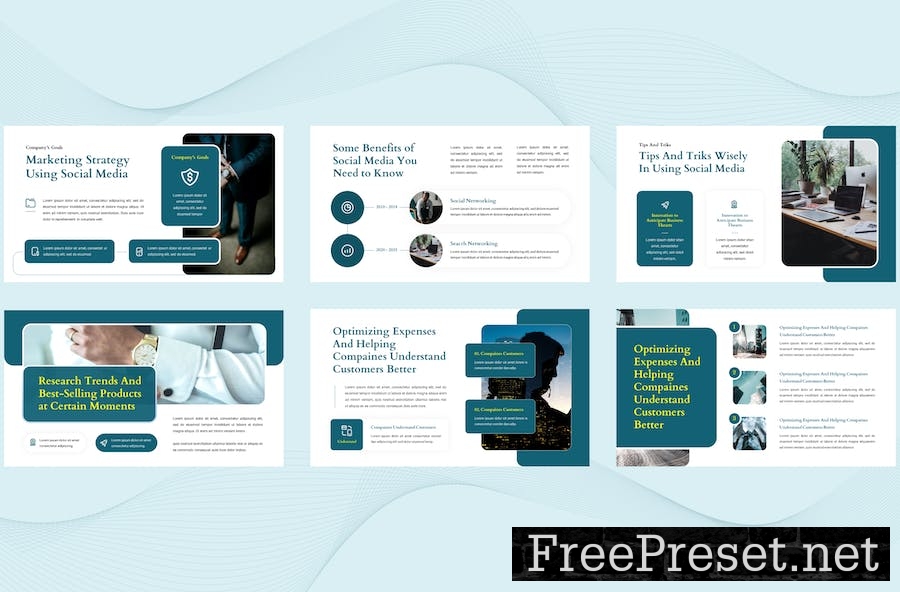 Social Media Report Presentation Template Keynote 8ZBY3R8