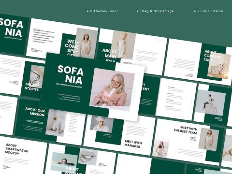 Sofania - Creative Lookbook Google Slides Template JVCB9UP