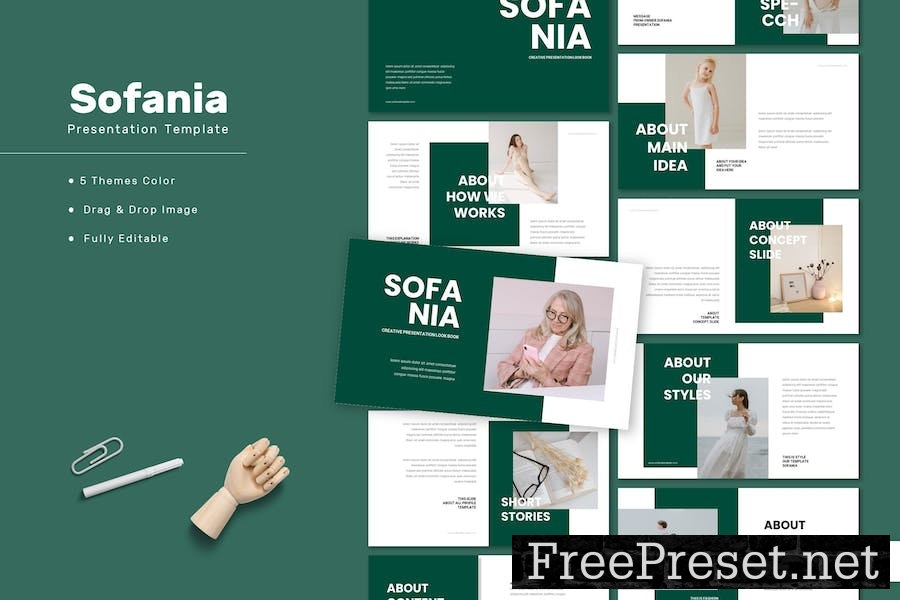 Sofania - Creative Lookbook Keynote Template E8UKNS2