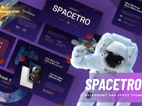 Spacetro - Astronomy & Space Google Slide Template 4UR2WQN