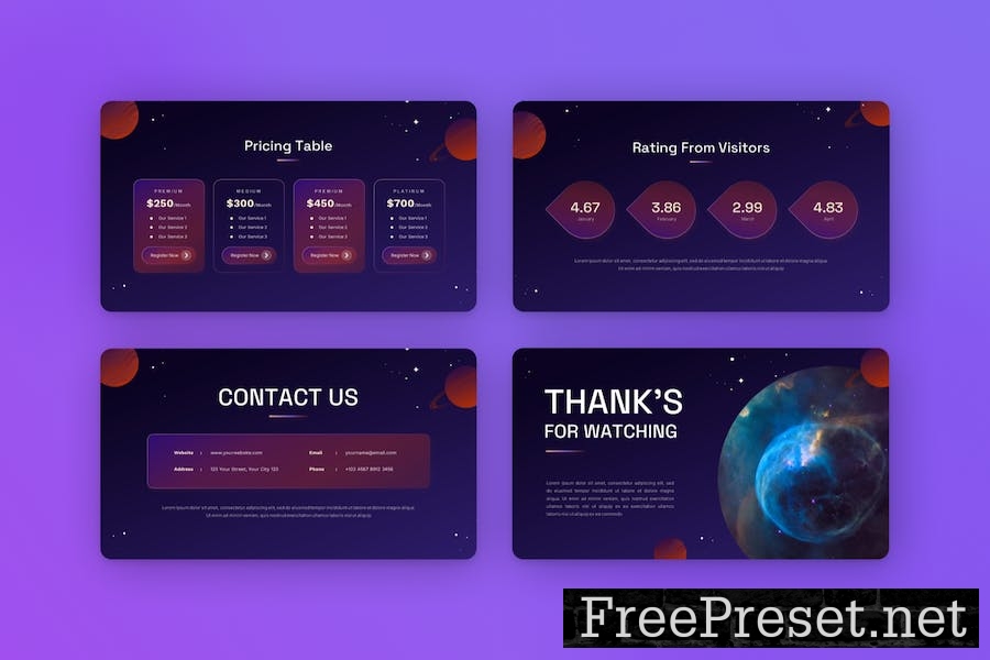 Spacetro - Astronomy & Space Google Slide Template 4UR2WQN