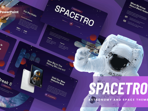 Spacetro - Astronomy & Space Powerpoint Template XCU5HXX