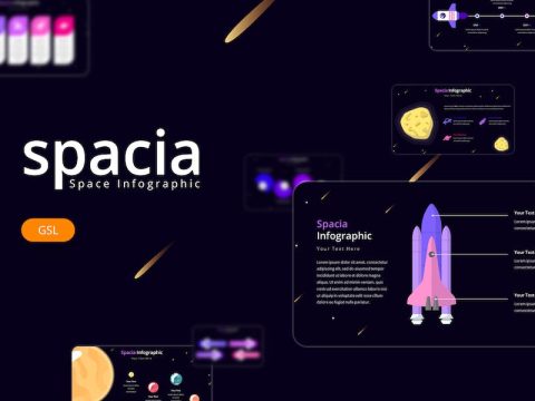 Spacia Infographic - Google Slides Template 5JEKA3X