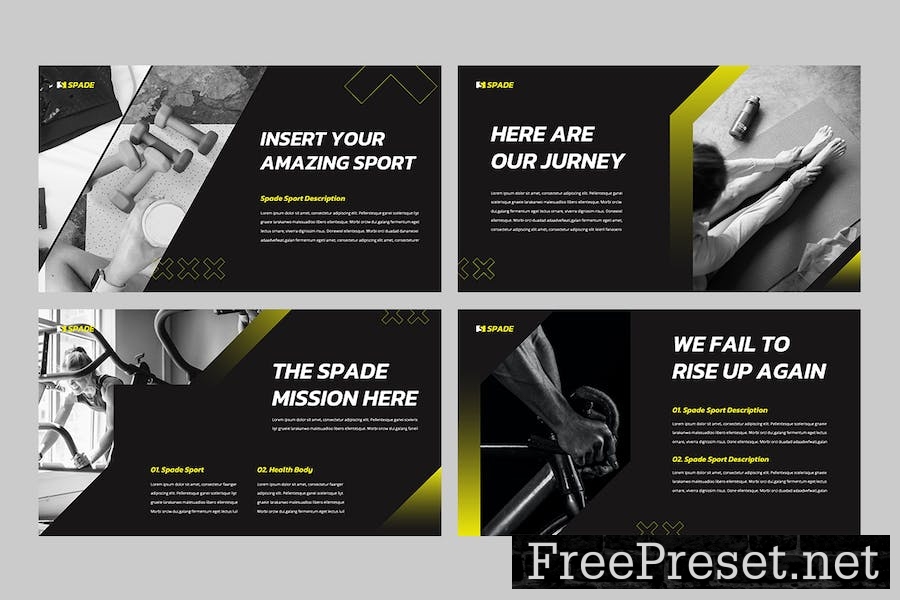 SPADE - Sport & Fitness Keynote Template ZXMXBZZ