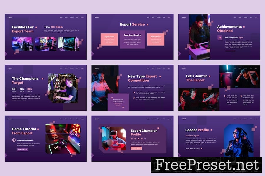 Sparkz - Esport & Gaming Keynote Template KY5829S