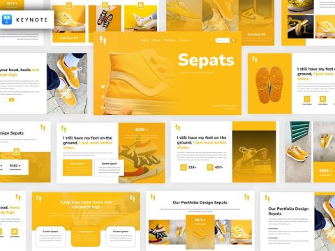 Spats - Shoes Creative Keynote Template ABTEURX