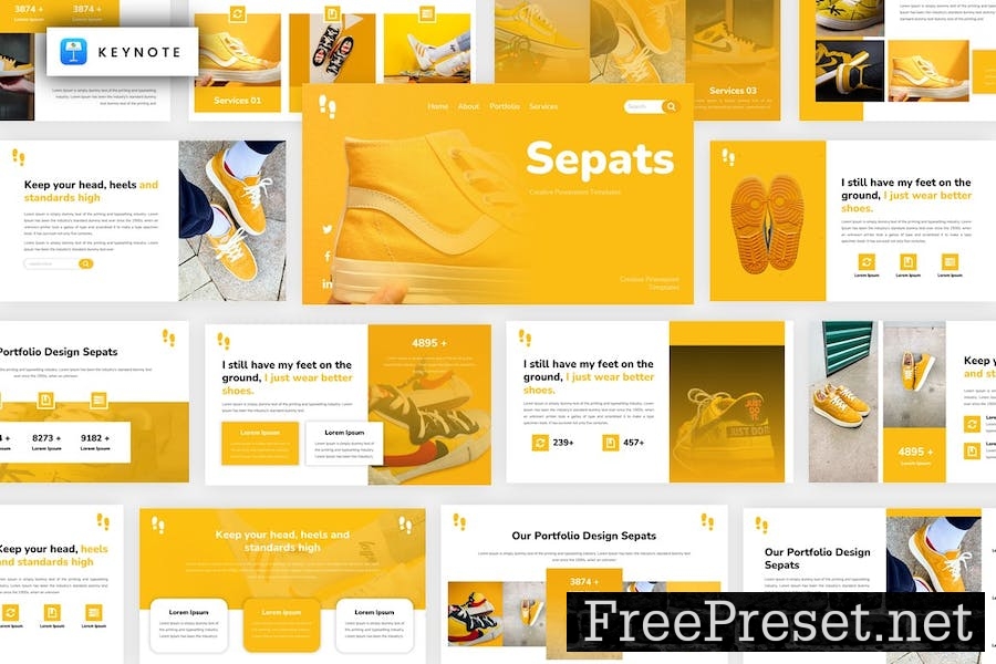 Spats - Shoes Creative Keynote Template ABTEURX