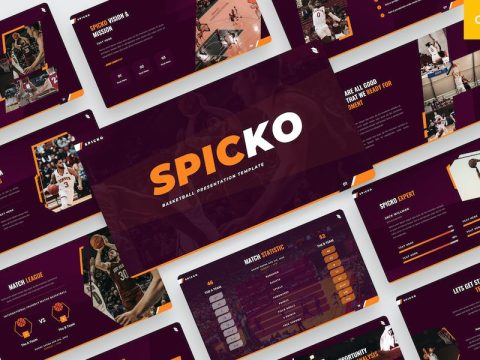 Spicko - Google Slides basketball sports template TWYEKBA