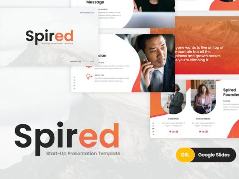 Spired - Startup Pitch Deck Google Slides Template CYJMQFU