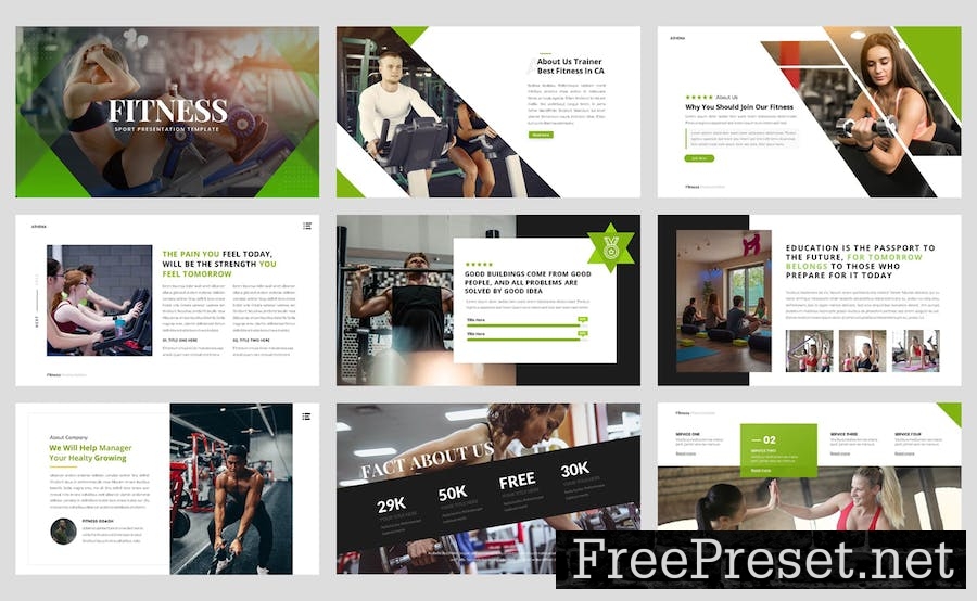 Sport - Fitness Business Workout PowerPoint 5RPH7KM