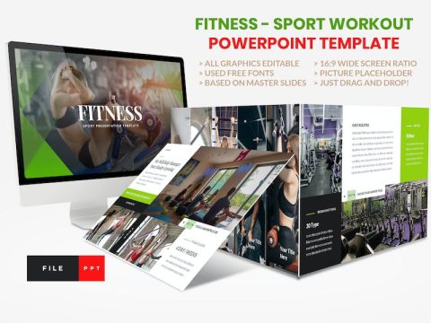 Sport - Fitness Business Workout PowerPoint 5RPH7KM