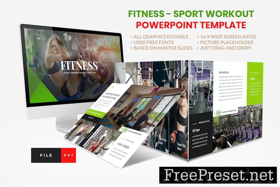 Sport - Fitness Business Workout PowerPoint 5RPH7KM