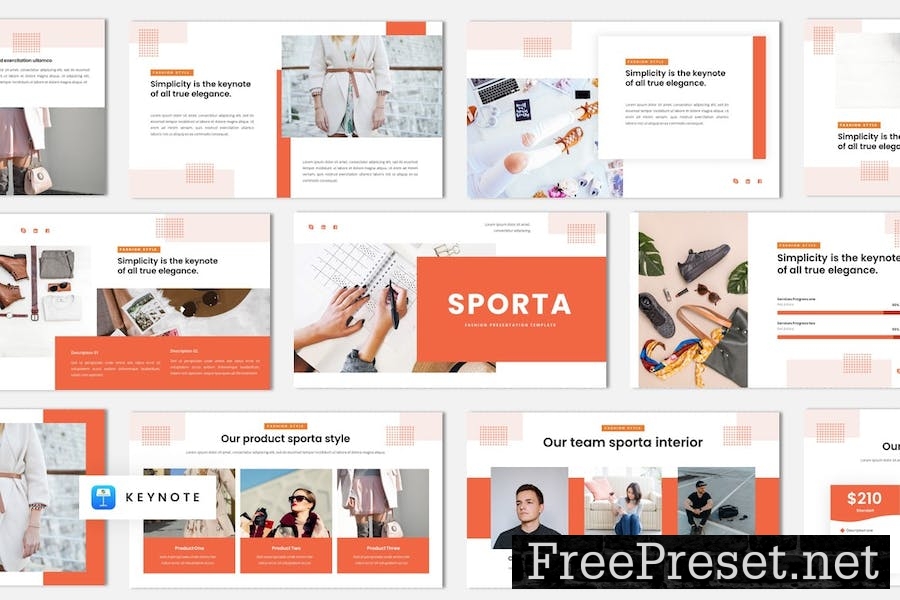 Sporta - Fashion Keynote Template